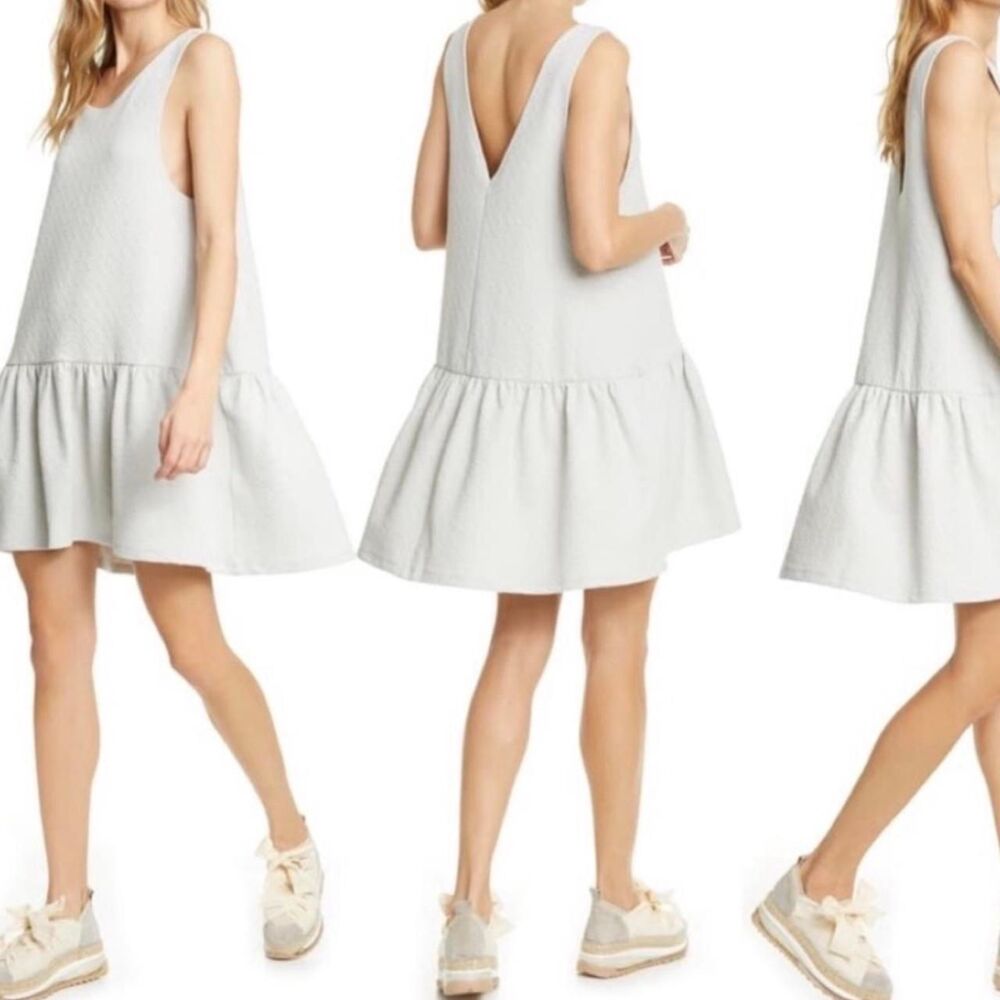 Free-people Women's White and Grey Dress